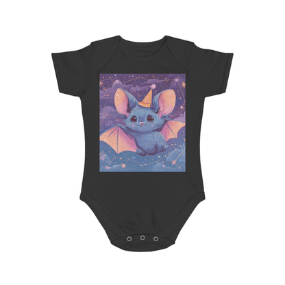 Adorable Bat Themed Baby Bodysuit