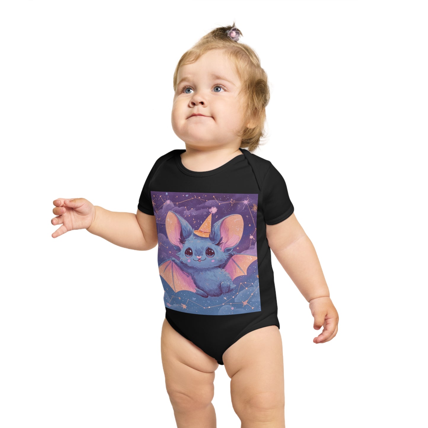 Adorable Bat Themed Baby Bodysuit