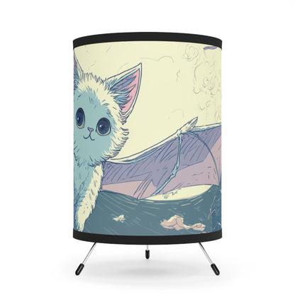 Cute Cat-Themed Tripod Lamp, Cozy Lighting, Home Décor, Cat Lover Gift, Unique Shade