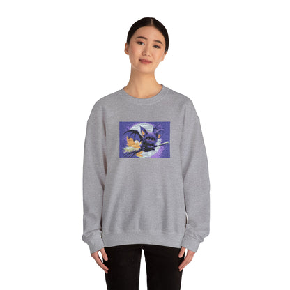 Cat Witch Flying Sweatshirt