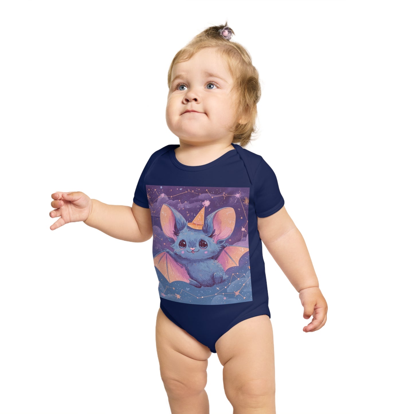Adorable Bat Themed Baby Bodysuit