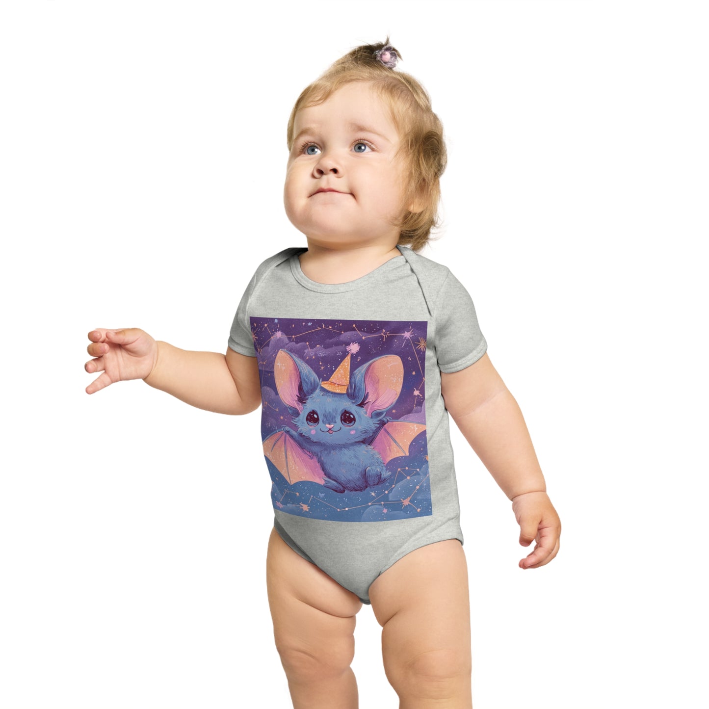 Adorable Bat Themed Baby Bodysuit