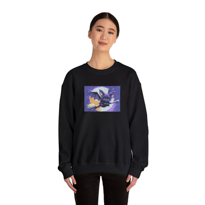 Cat Witch Flying Sweatshirt