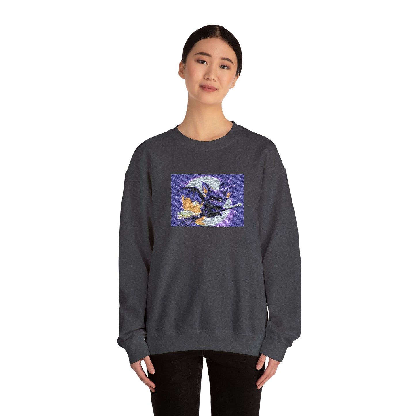 Cat Witch Flying Sweatshirt