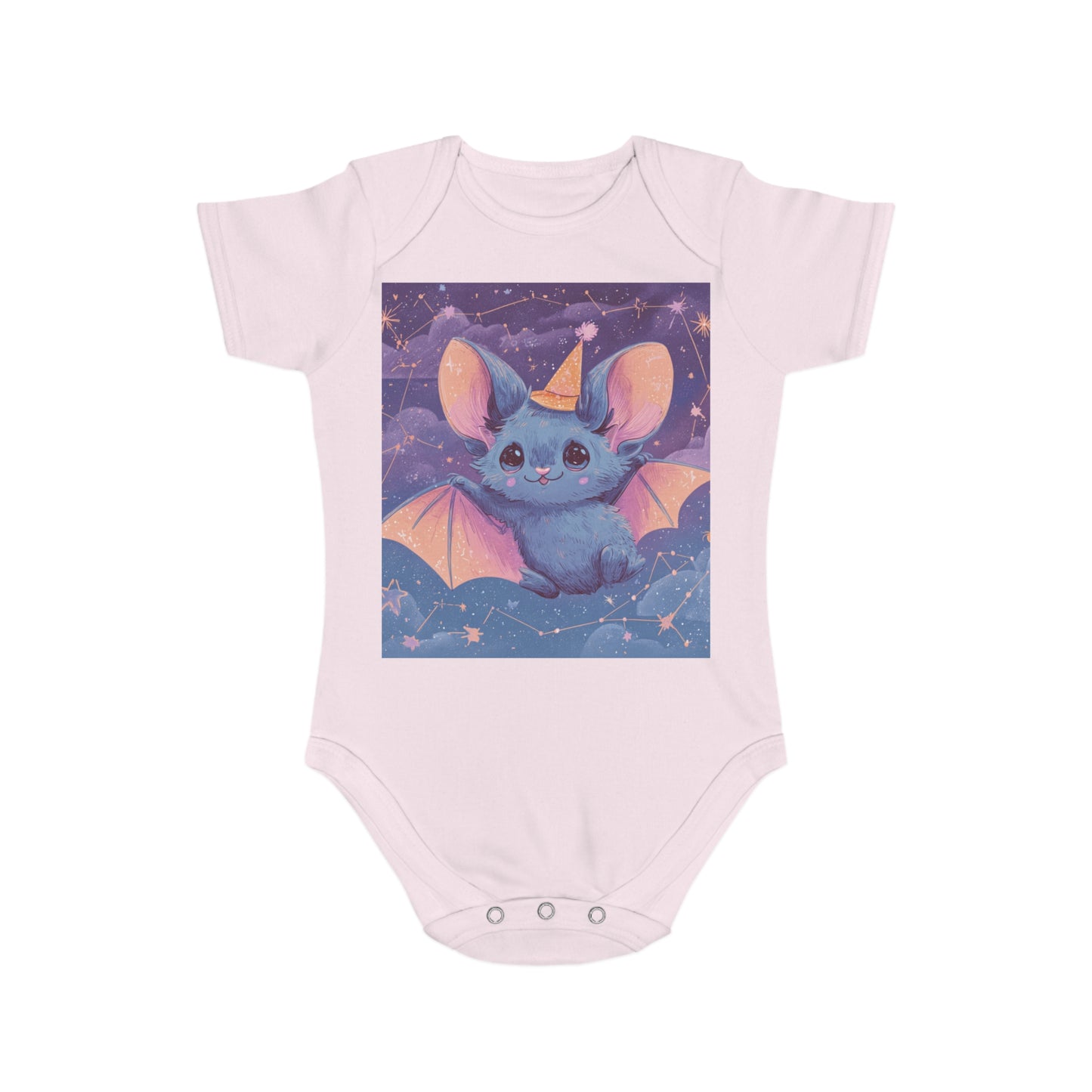 Adorable Bat Themed Baby Bodysuit