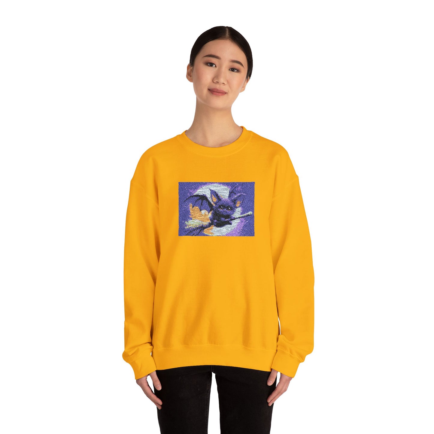 Cat Witch Flying Sweatshirt
