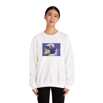 Cat Witch Flying Sweatshirt