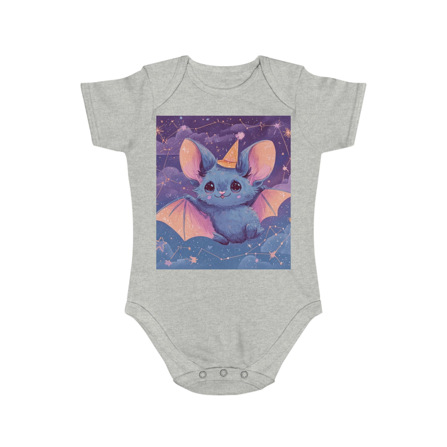Adorable Bat Themed Baby Bodysuit