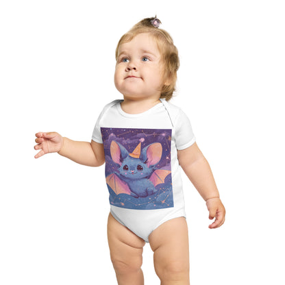Adorable Bat Themed Baby Bodysuit