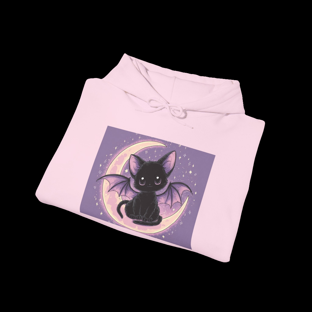 Moonlit Bat Cat Hoodie
