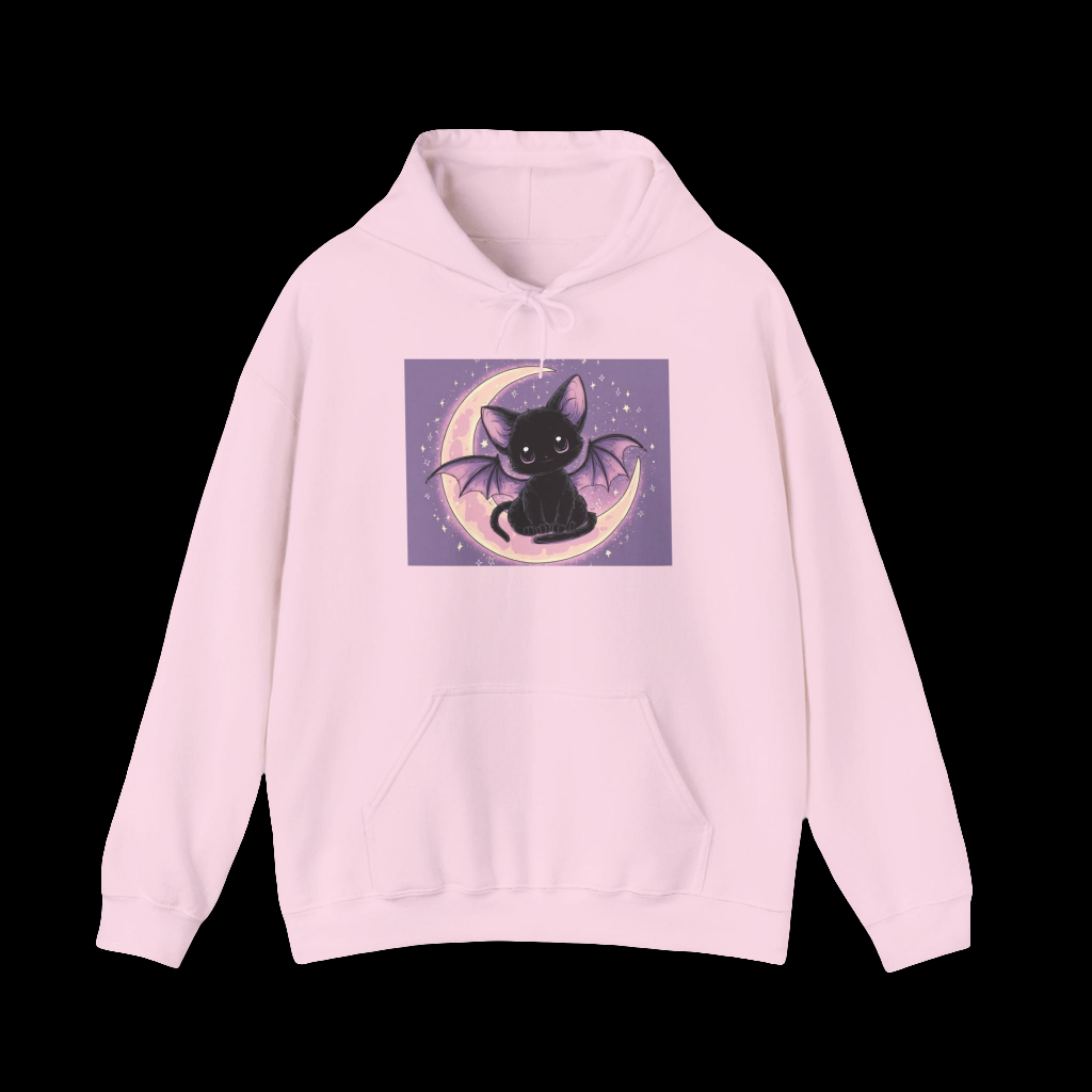 Moonlit Bat Cat Hoodie