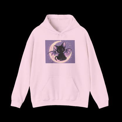 Moonlit Bat Cat Hoodie