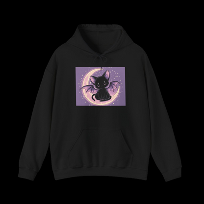 Moonlit Bat Cat Hoodie