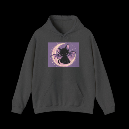 Moonlit Bat Cat Hoodie
